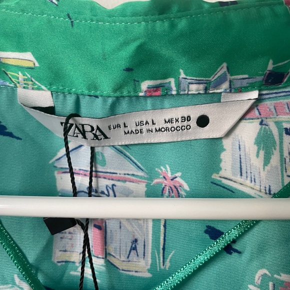 Zara Print Crop Top - Women’s Large NWT - Picture 5 of 5